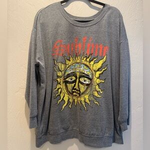Torrid Gray Sweater with Sublime Sun Design